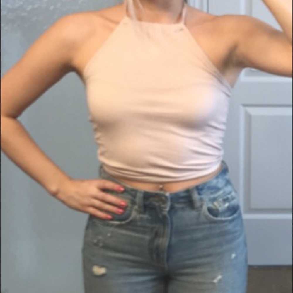 Brandy Melville Pink Halter Top